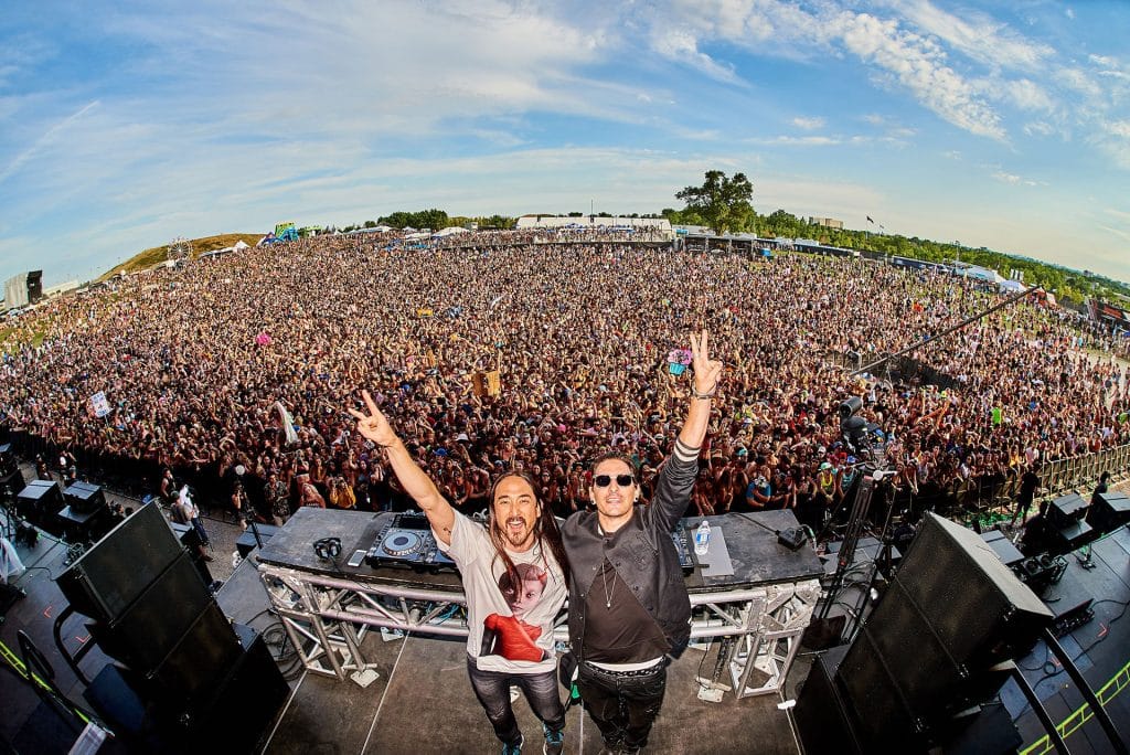 Steve Aoki & Shaun Frank at Veld Festival